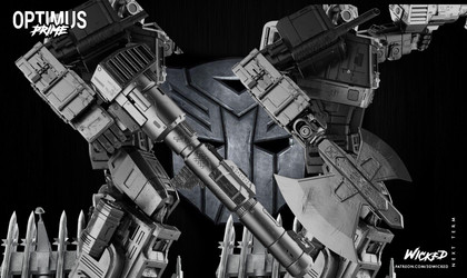 Wicked - Optimus Prime (Sculpture + Truck)/Sculpture/WICKED - Optimus Prime Statue 450mm (Images)/011823 Wicked - Optimus Prime Sculpture 036.jpg