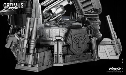 Wicked - Optimus Prime (Sculpture + Truck)/Sculpture/WICKED - Optimus Prime Statue 450mm (Images)/011823 Wicked - Optimus Prime Sculpture 015.jpg