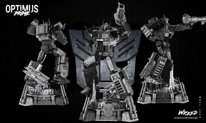 Wicked - Optimus Prime (Sculpture + Truck)/Sculpture/WICKED - Optimus Prime Statue 450mm (Images)/011823 Wicked - Optimus Prime Sculpture 02.jpg